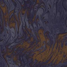 Midnight Blue & Gold Marbelized Print Italian Paper ~ Tassotti